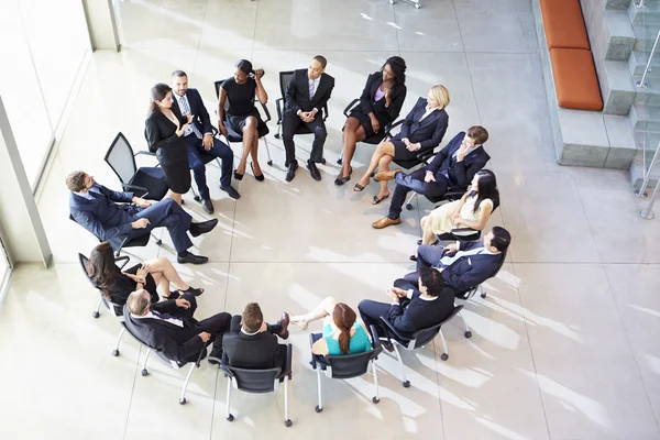 Businesswoman Addressing Multi-Cultural Office Staff Meeting — Stock Photo, Image