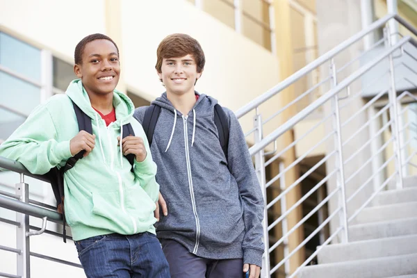 Dos estudiantes de secundaria masculina —  Fotos de Stock