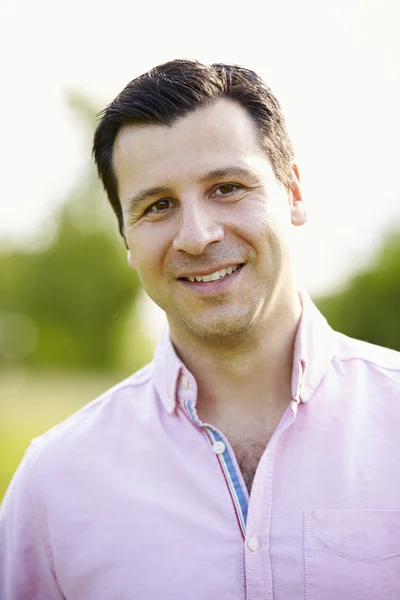 Portrait Of Smiling Hispanic Man In Countryside — Stock Photo, Image