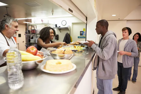 Kitchen Serving Food — Stock Photo, Image