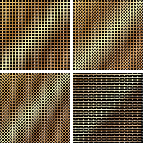 A set of metal grille 2 — Stock Vector