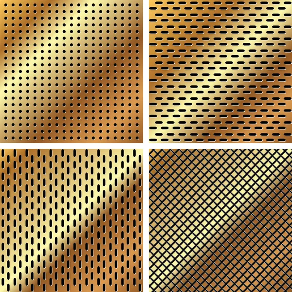A set of metal grille 3 — Stock Vector