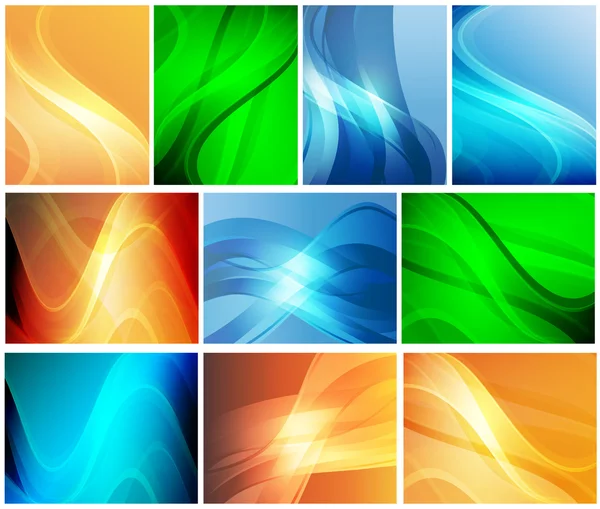 A set of abstract backgrounds — Stock Vector