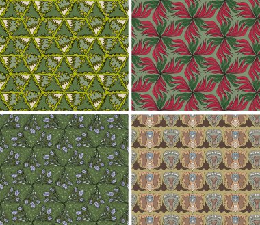 Dikişsiz desen 6 set