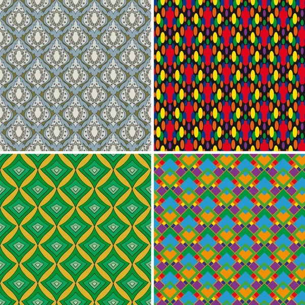 Set of seamless patterns 5 — Stock Vector