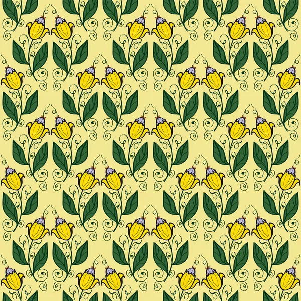 Patrón floral inconsútil 3 — Vector de stock