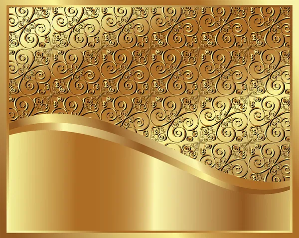 Metallischer Gold-Hintergrund — Stockvektor