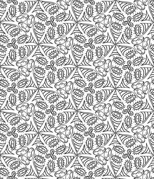 Seamless monochrome pattern 17 — Stock Vector