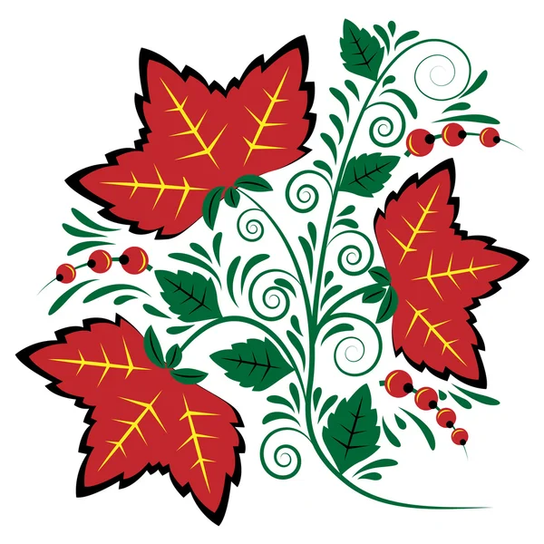 Elément floral décoratif 2 — Image vectorielle