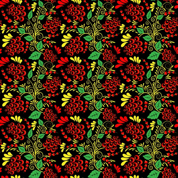 원활한 다채로운 꽃 패턴 2 — 스톡 벡터