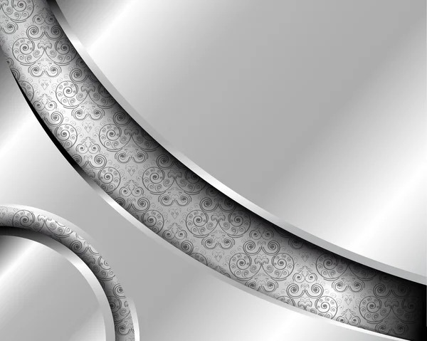 Cadre métallique avec un motif 6 — Image vectorielle
