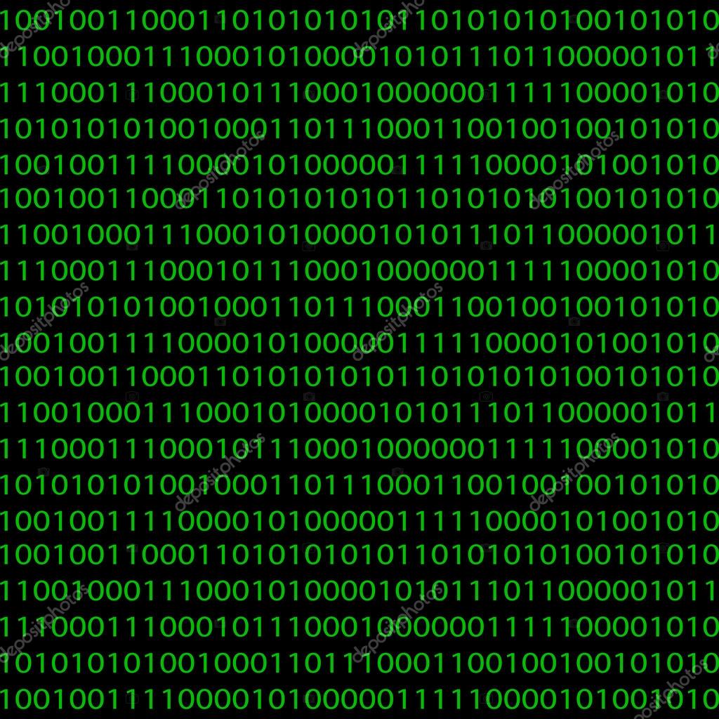 Seamless pattern with binary code — Stock Vector © Evgen79 #27649291