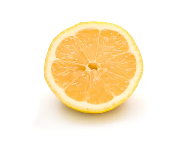 Sulu limon 2 dilim — Stok fotoğraf