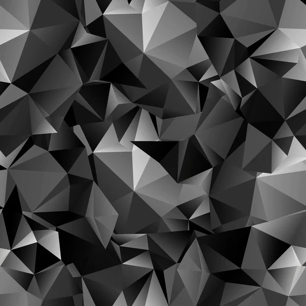 Seamless polygonal dark background — Stock Vector