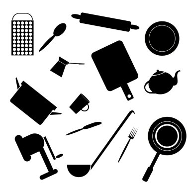 mutfak aksesuarları Silhouettes