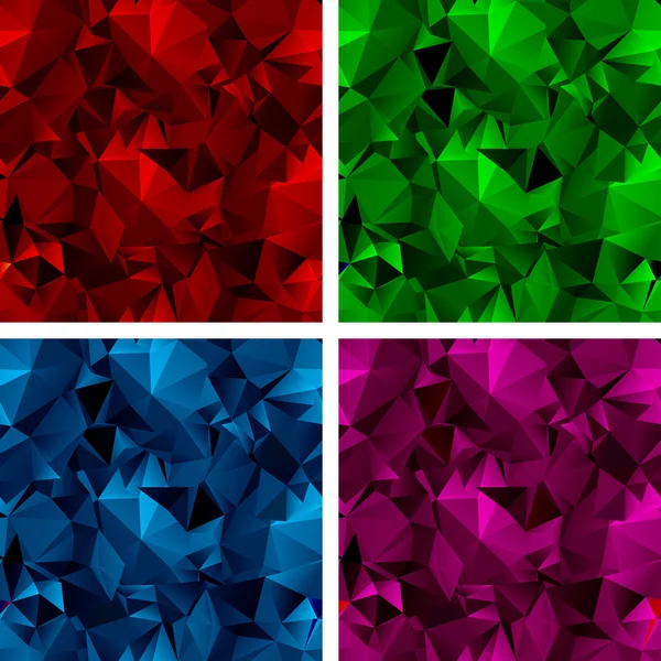 A set of polygonal backgrounds 3 — Stok Vektör