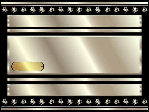 Fond argenté métallique — Image vectorielle