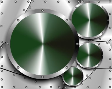 Çelik jantları ile metal arka plan