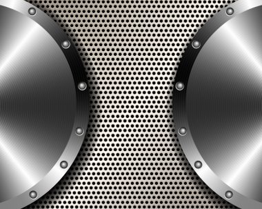 Çelik disk 2 ile metal ızgara