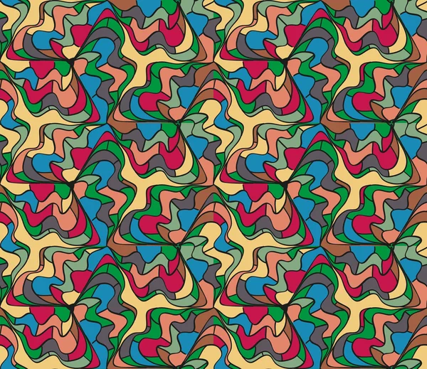 Абстрактная безморская разноцветная раскрашенная по узору 2 — стоковый вектор