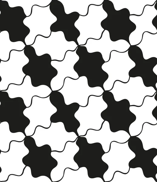 シームレスな白黒パターン 2 — ストックベクタ