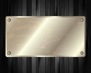 koyu ahşap arka plan 9 metal çerçeve