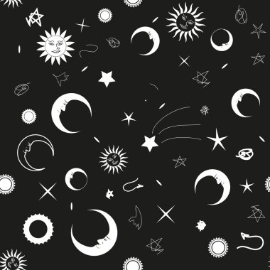 gece gökyüzü ile sorunsuz tek renkli arka plan