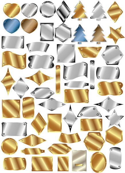 Набор металлических пластин
