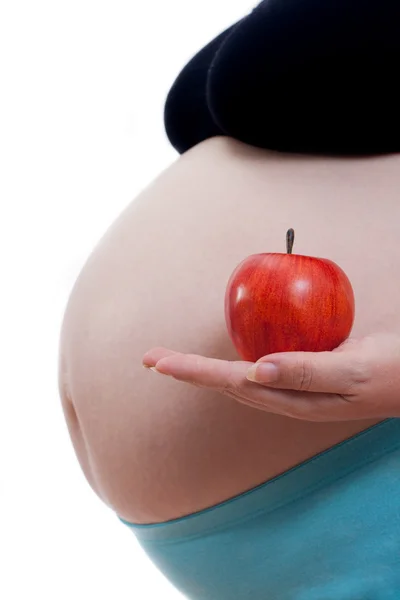 Pregnant appel — Stock Photo, Image