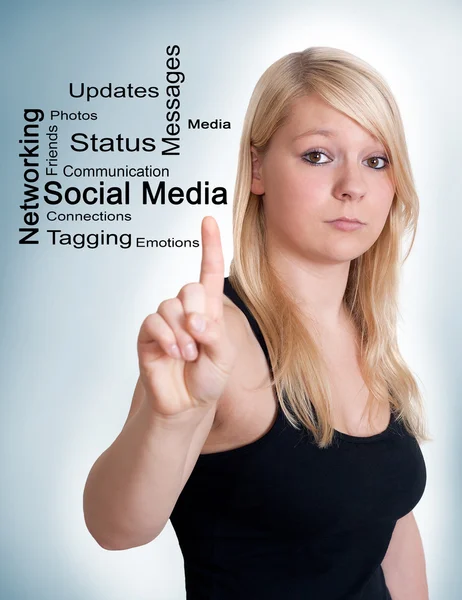 Concetto di social media — Foto Stock