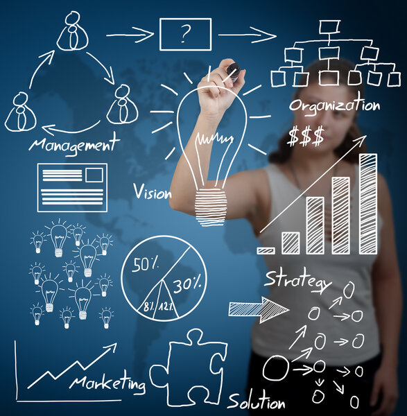 Concepto de Idea de Negocios — Foto de Stock