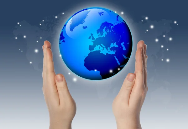 World in hands — Stock Photo, Image