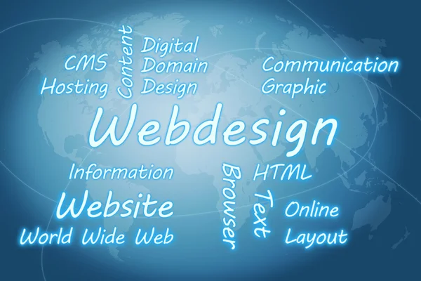 Webdesign koncept — Stockfoto