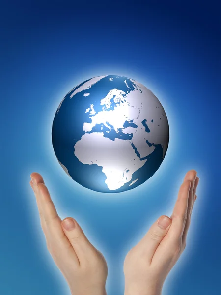 World in Hands — Stock Photo, Image