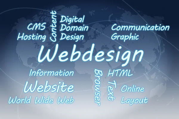 Webdesign-koncepció — Stock Fotó