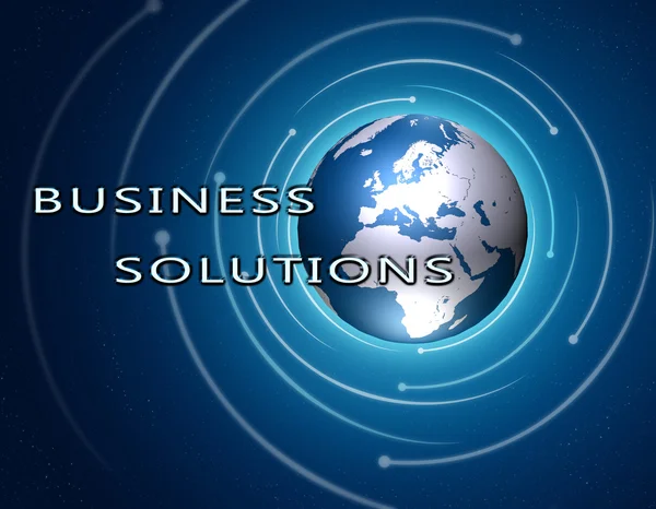 Soluções de negócios — Fotografia de Stock