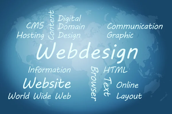 Webdesign koncept — Stockfoto