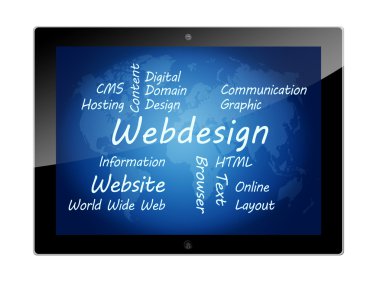 Tablet webdesign kavramı