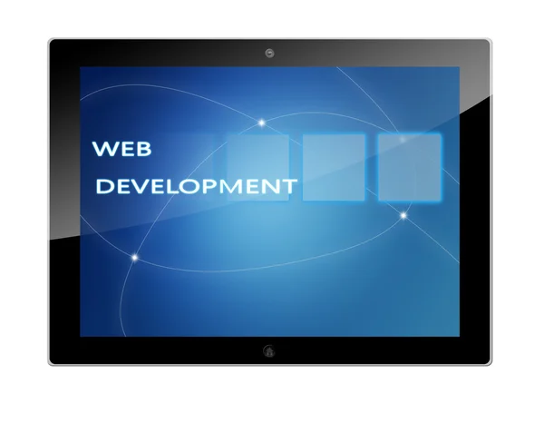 Tablet Web Development — Stock Photo, Image