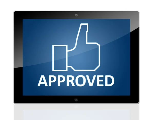 Tablet Approved — Stock Photo, Image