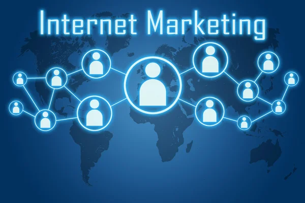 Koncepcja marketingu Internet — Zdjęcie stockowe