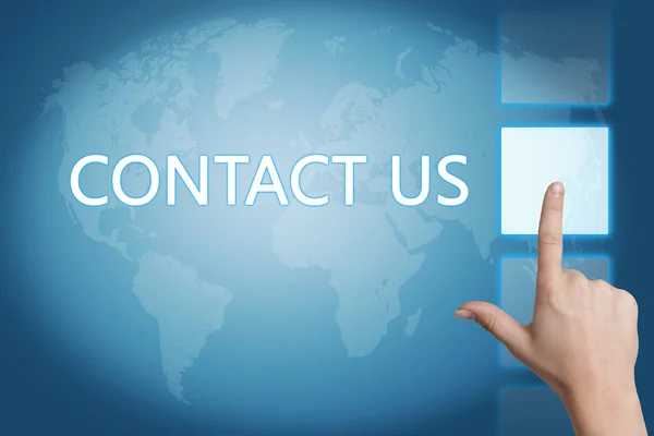 Contact met ons op — Stockfoto