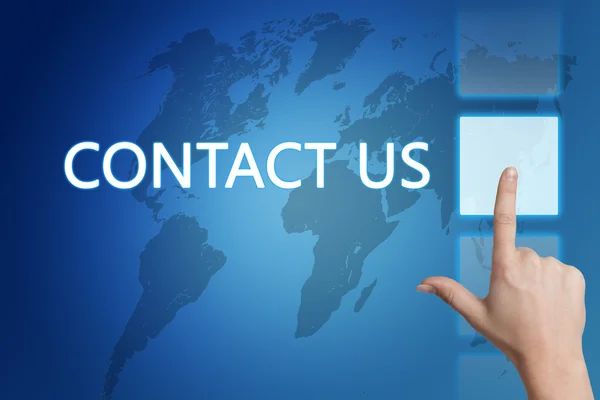 Contact met ons op — Stockfoto