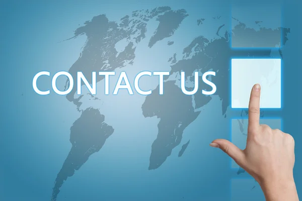 Contact met ons op — Stockfoto