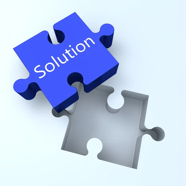 Puzzle Solution — Stock Photo, Image