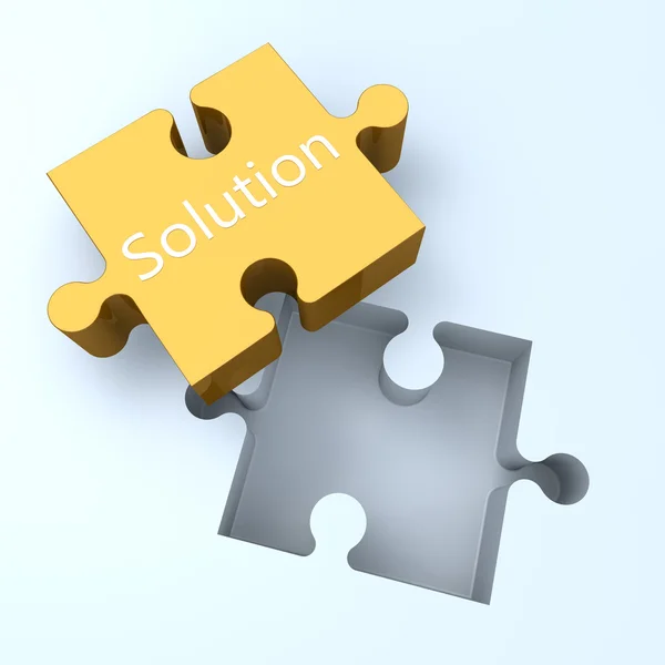 Puzzle Solution — Stock Photo, Image