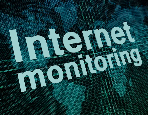 Monitoraggio Internet — Foto Stock