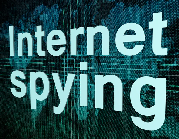 Espionagem na Internet — Fotografia de Stock