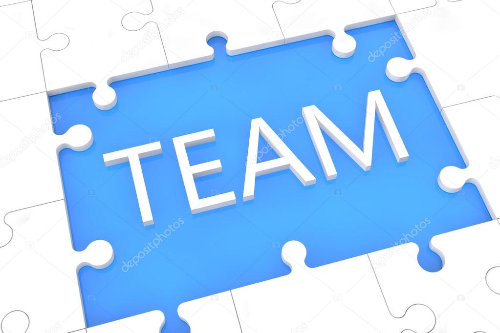 Puzzle team concept