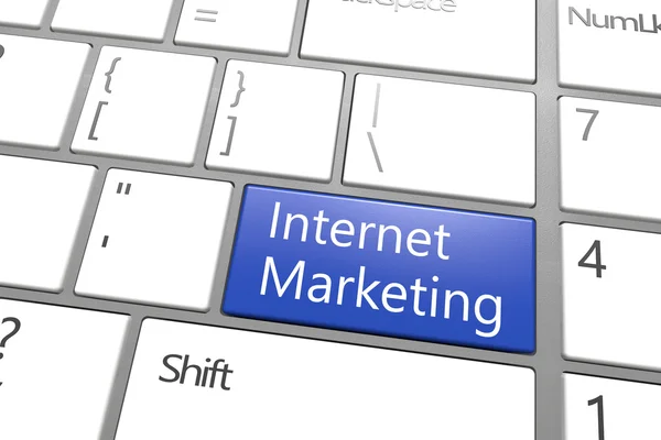 Clave de marketing en Internet — Foto de Stock